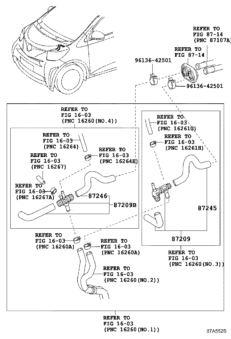 87101-74010 BRACKET SUB-ASSY, HEATER NO.1 product image