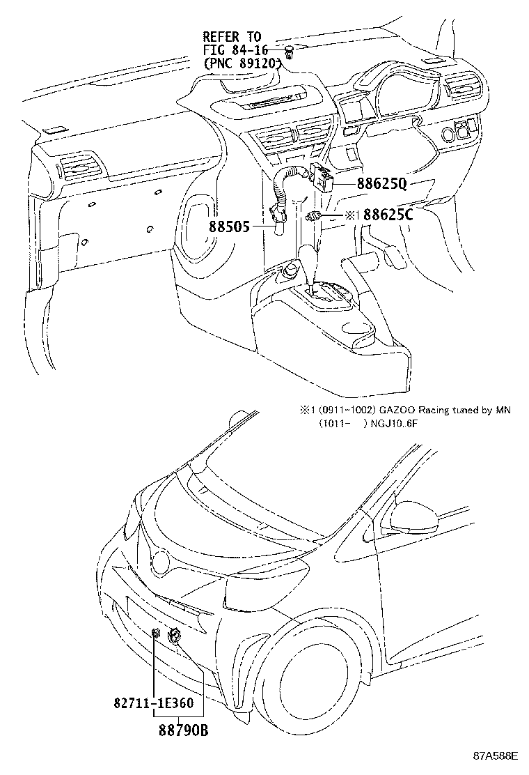 87201-74050 DUCT SUB-ASSY, AIR, NO.1 product image