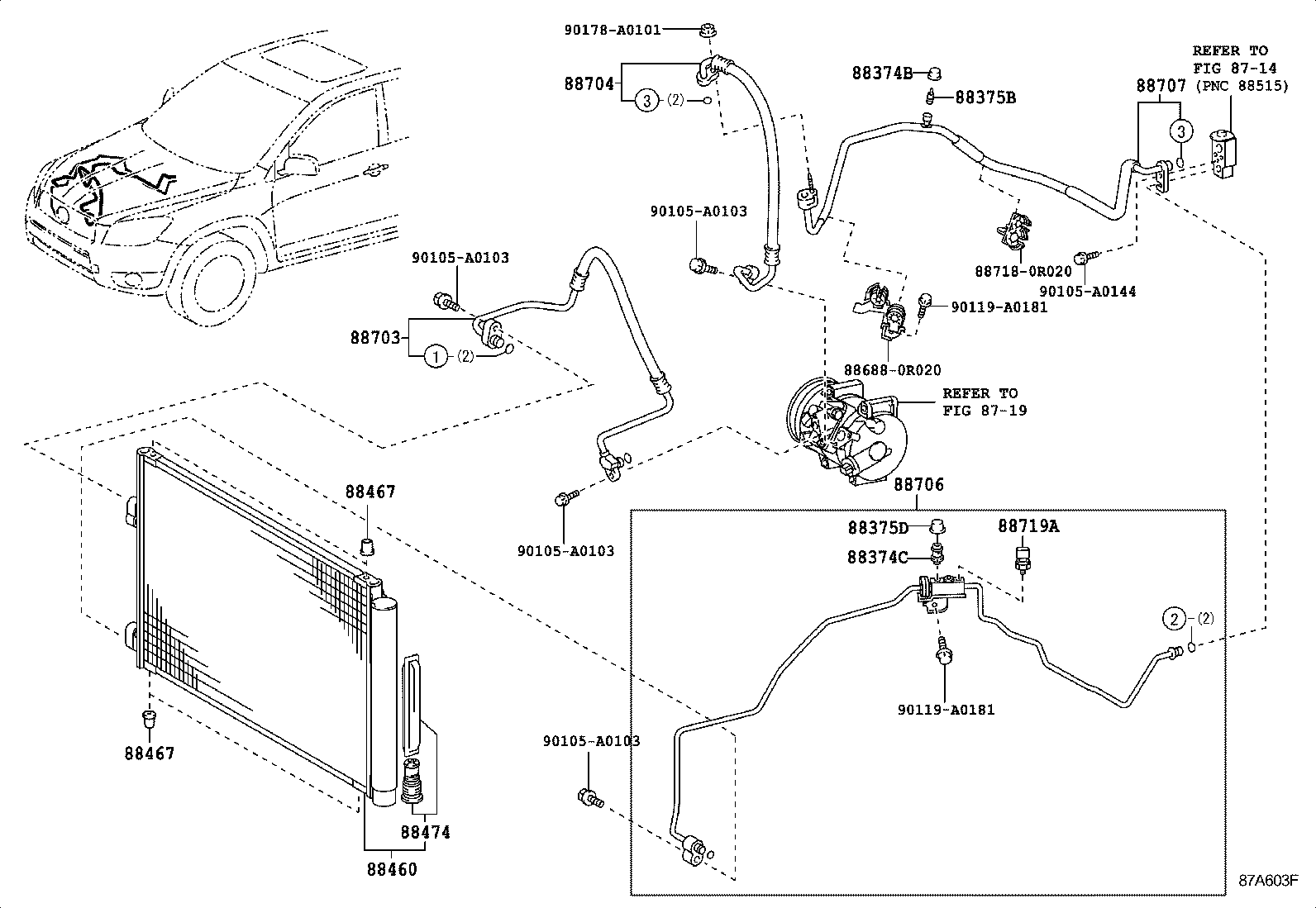 Toyota 88460-0R011 CONDENSER ASSY, COOLER
