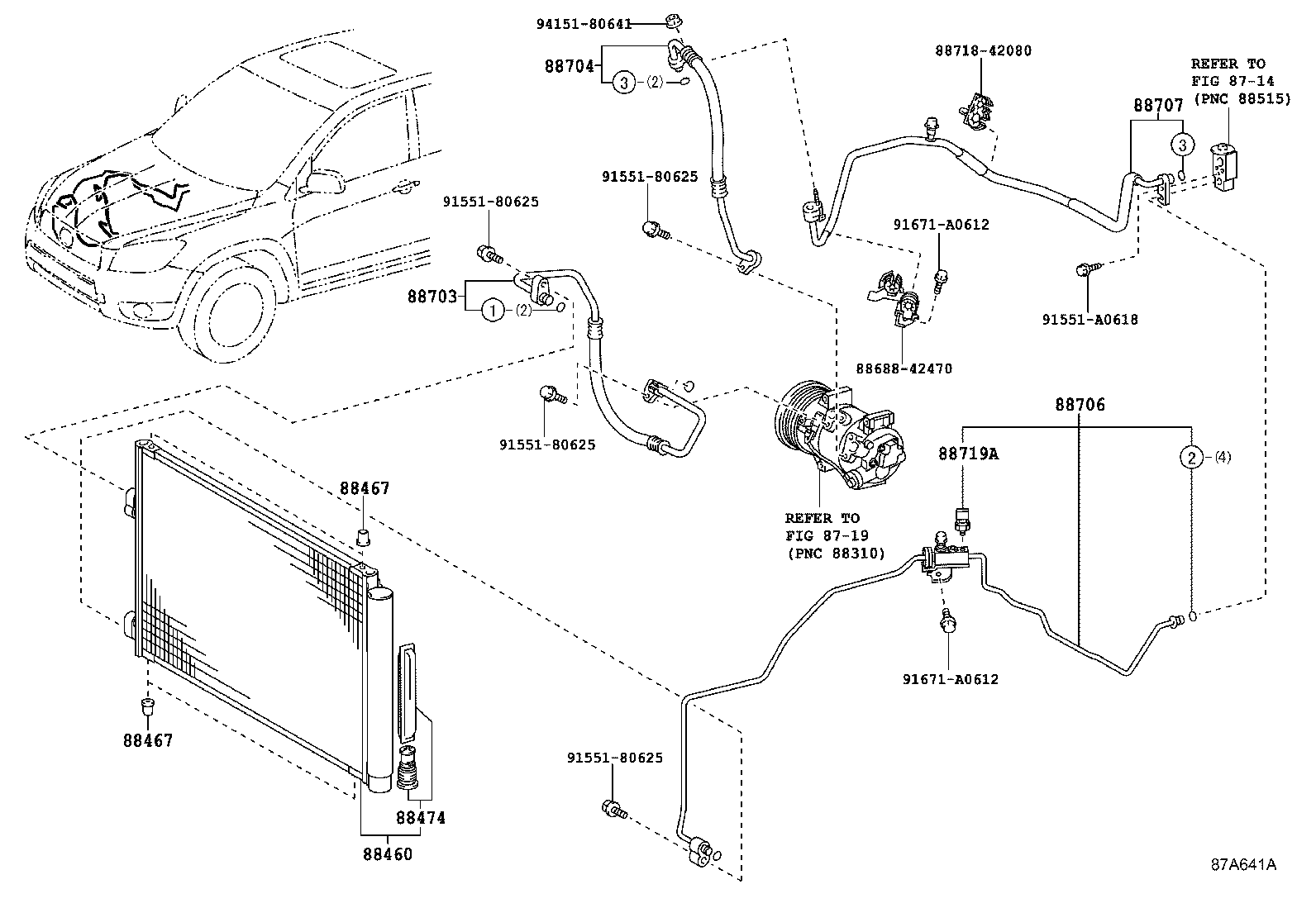 88707-42110 PIPE SUB-ASSY, SUCTION product image
