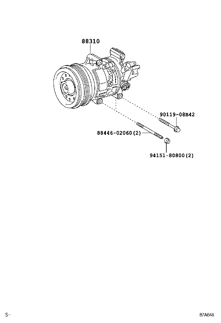 88320-02150 COMPRESSOR ASSY, COOLER product image