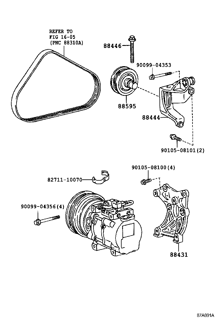 88412-10160 ROTOR SUB-ASSY, MAGNET CLUTCH product image
