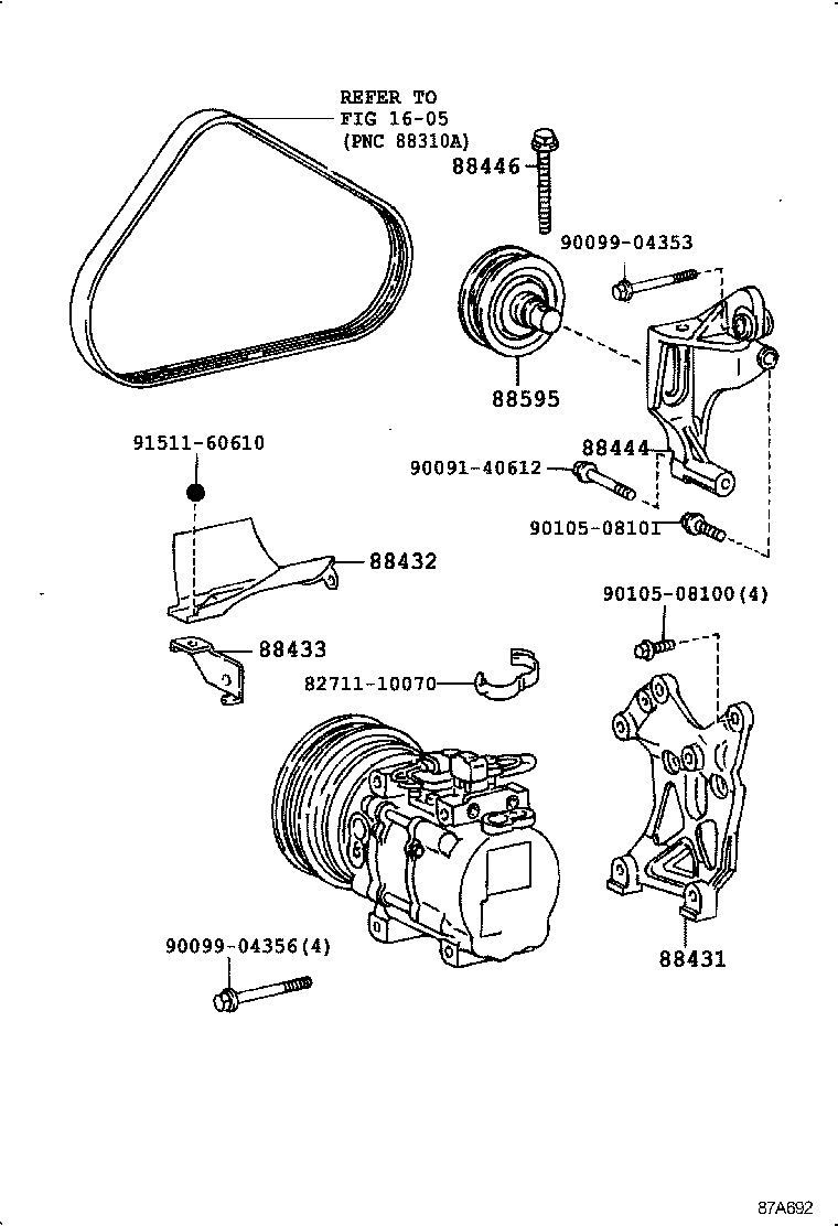 88412-10160 ROTOR SUB-ASSY, MAGNET CLUTCH product image
