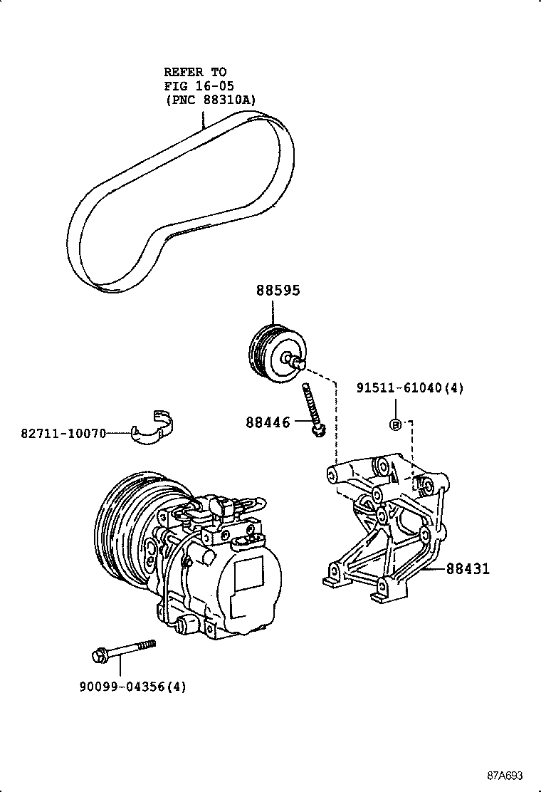 88412-10160 ROTOR SUB-ASSY, MAGNET CLUTCH product image