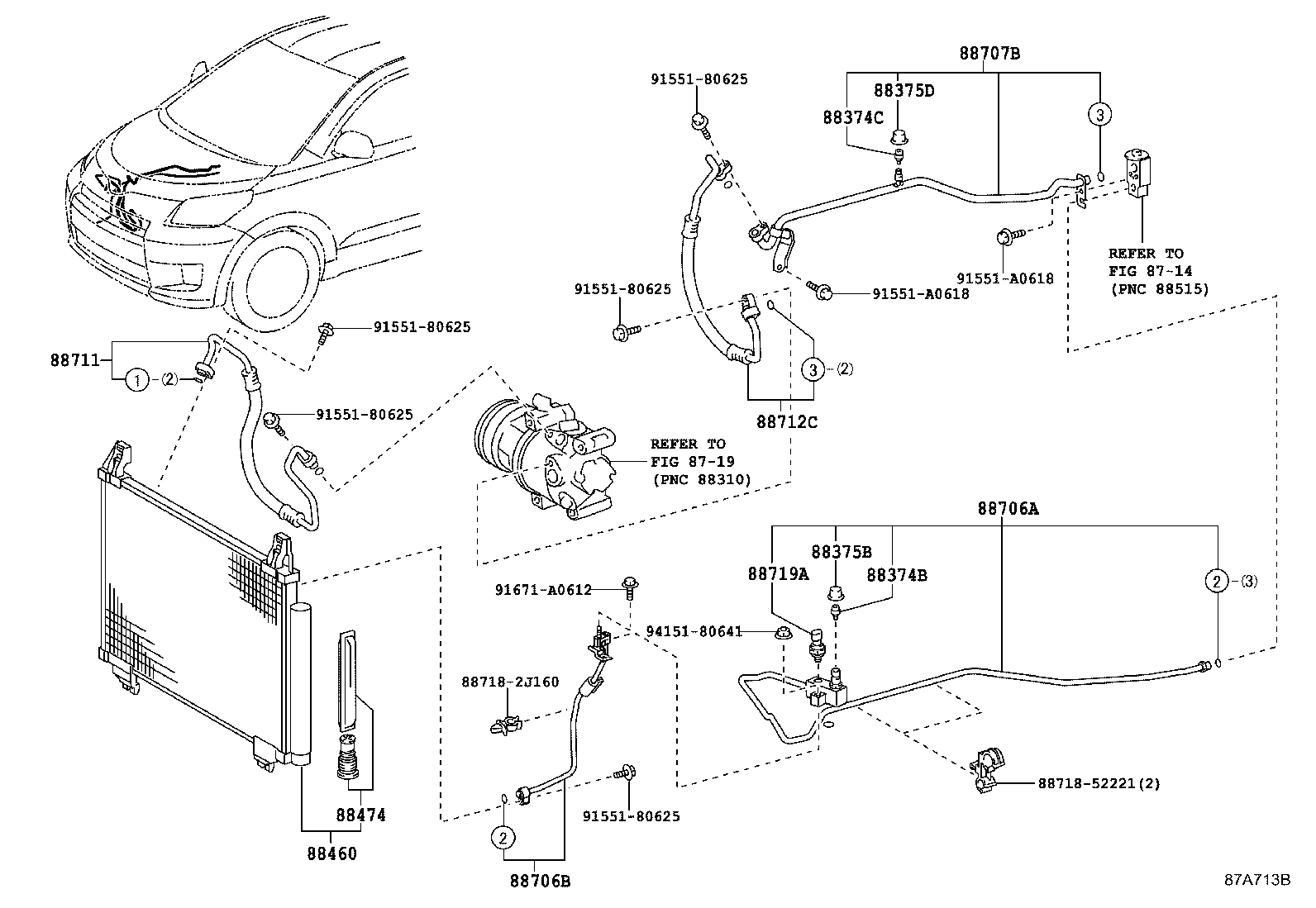88707-52210 TUBE SUB-ASSY, SUCTION, B product image