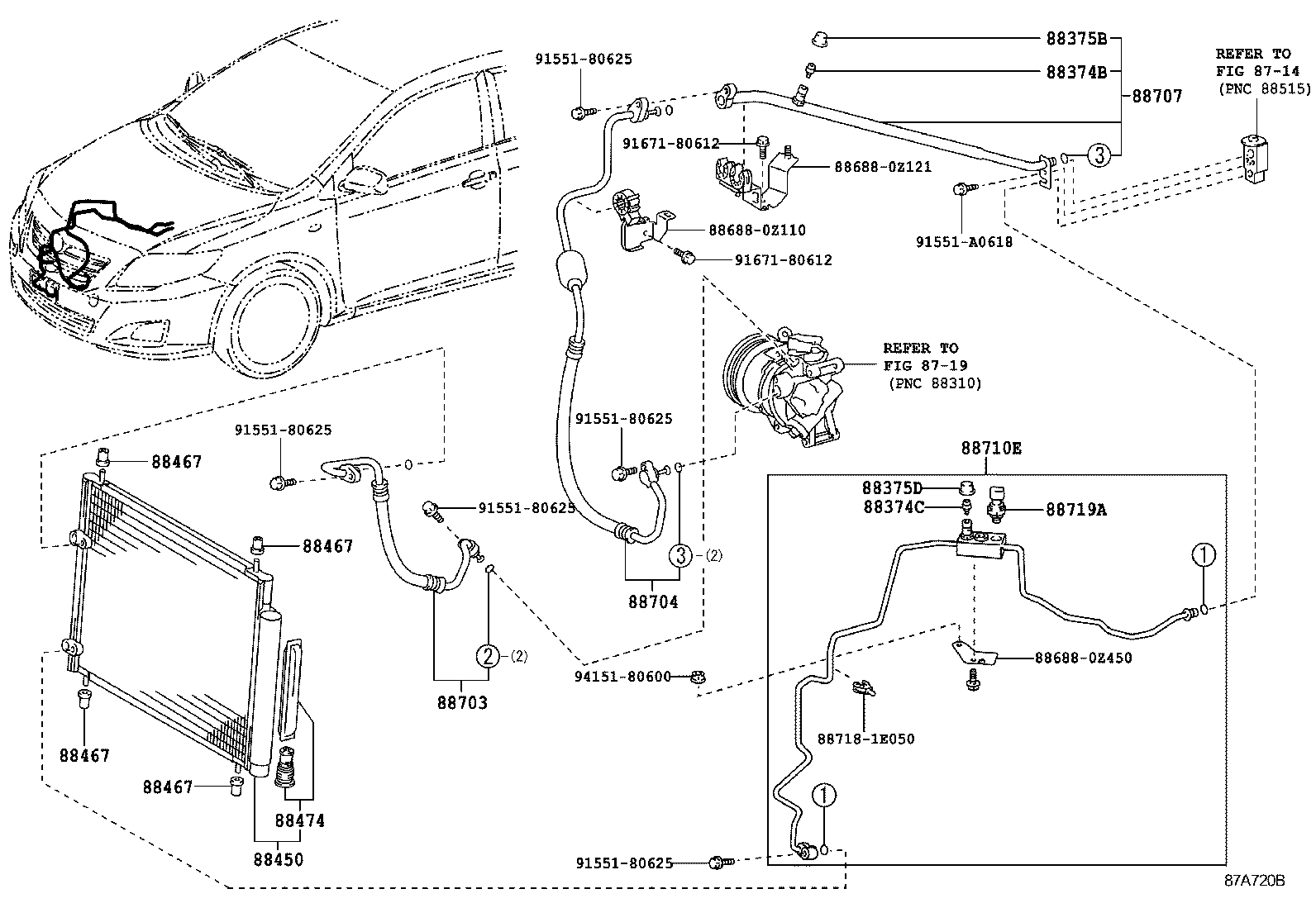 88375-02150 CAP, SERVICE VALVE, NO.2 product image