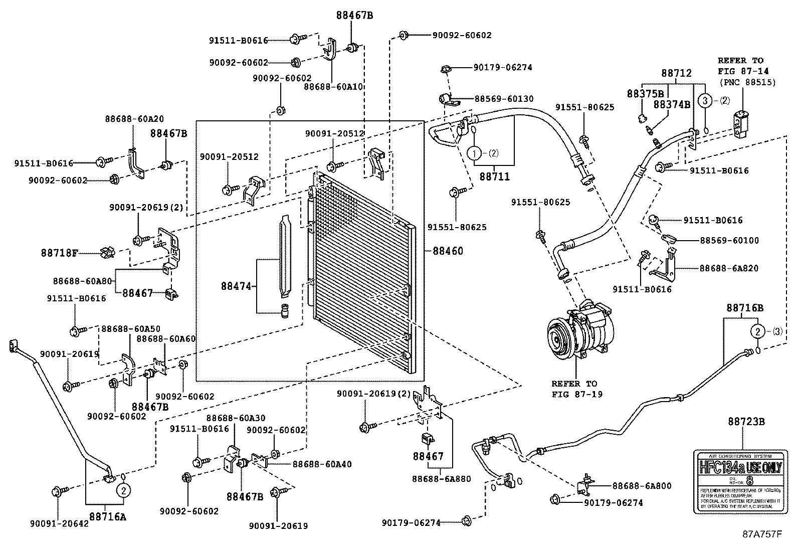 Toyota 88461-60150 CONDENSER ASSY, COOLER