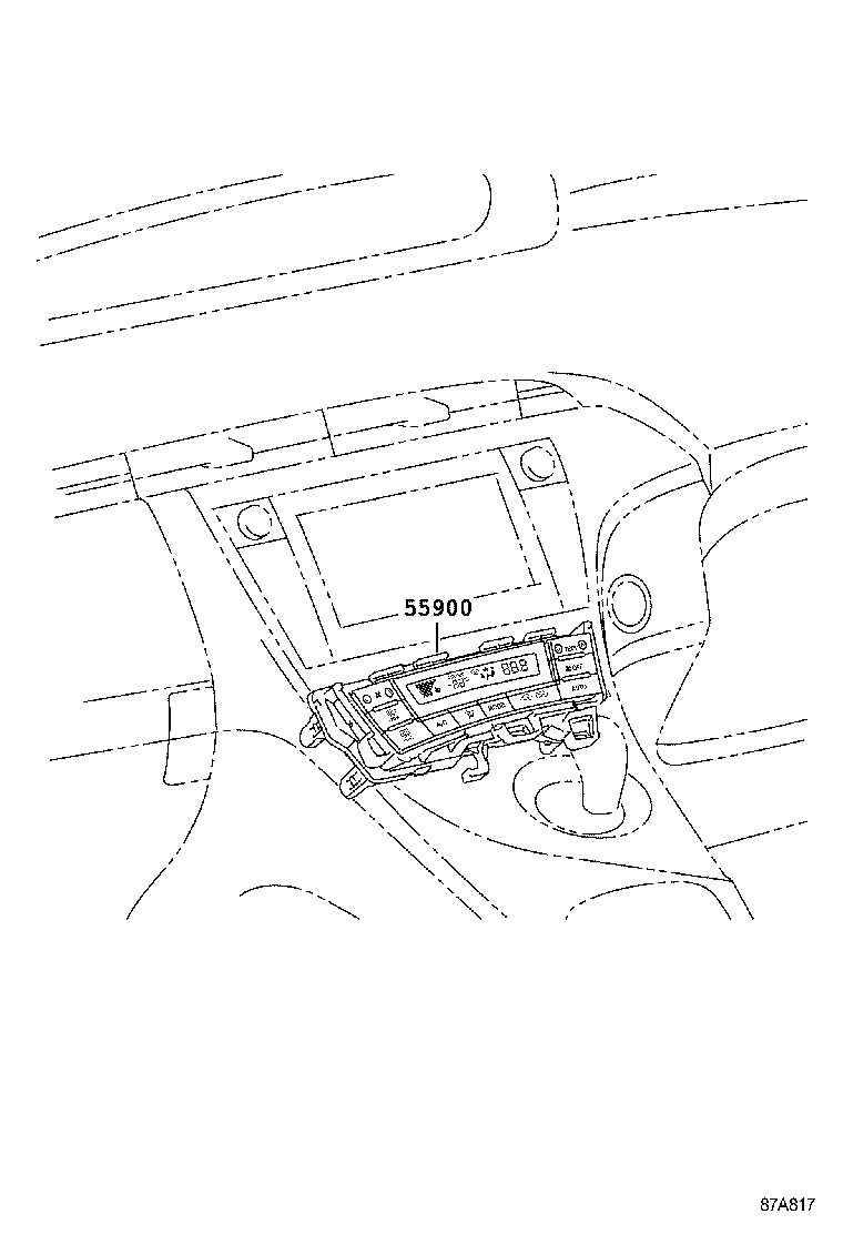55844-47050 DUCT, HEATER TO REGISTER, NO.2 product image