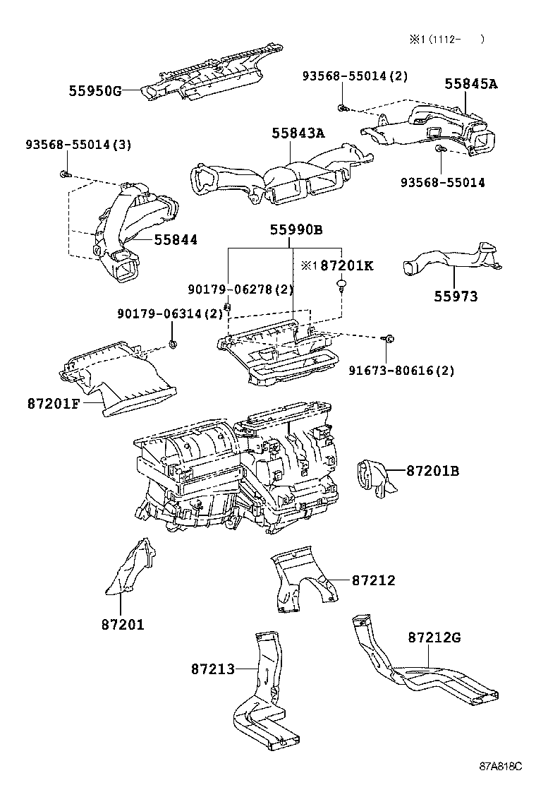 55900-47130 CONTROL ASSY, AIR CONDITIONER product image