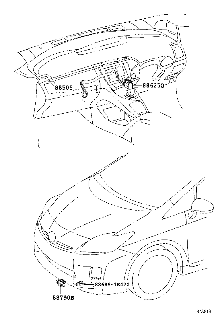 55844-47050 DUCT, HEATER TO REGISTER, NO.2 product image