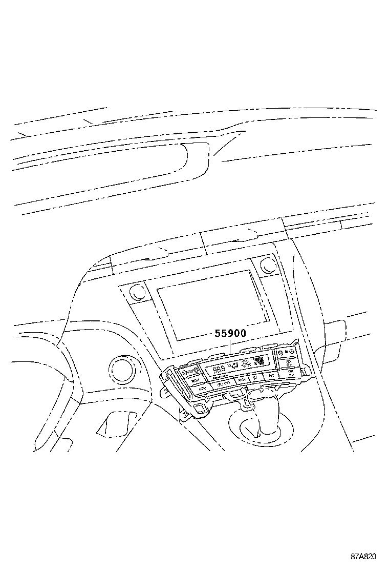 55844-47050 DUCT, HEATER TO REGISTER, NO.2 product image
