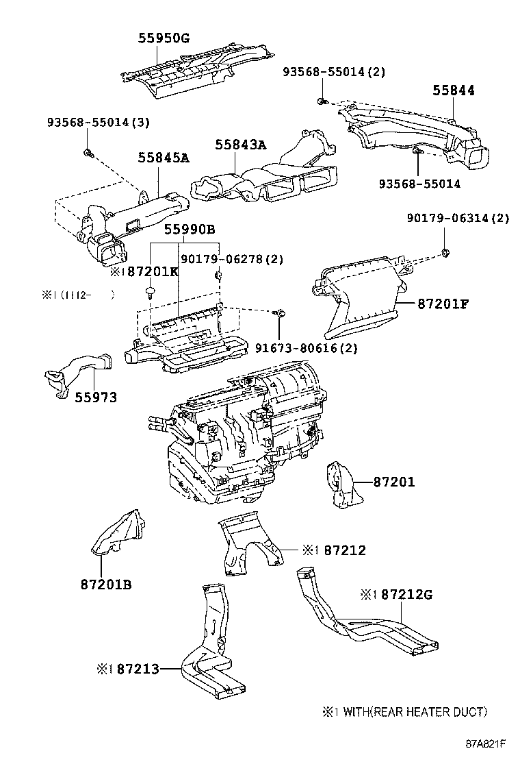 Toyota 55900-47071 CONTROL ASSY, AIR CONDITIONER