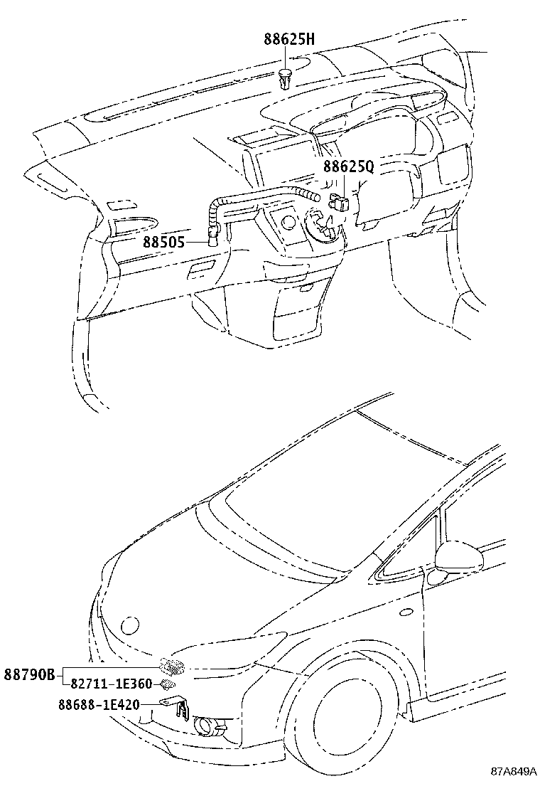 55085-68010 DUCT SUB-ASSY, HEATER TO REGISTER, NO.2 product image