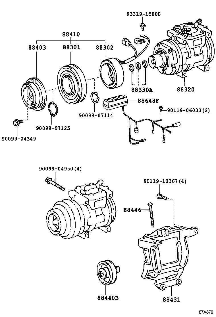 88320-35580 COMPRESSOR ASSY, COOLER product image