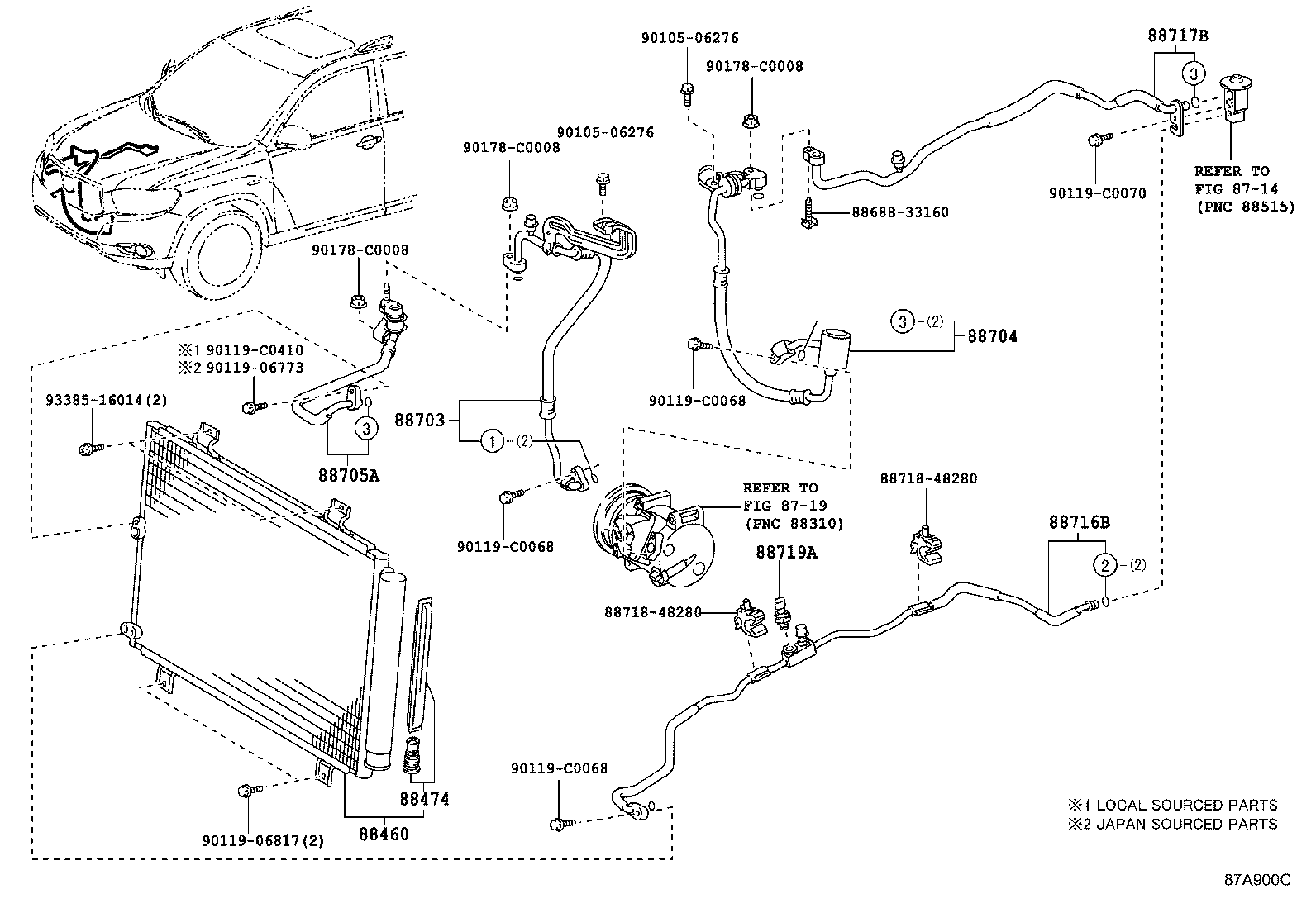 87114-0E010 COVER, HEATER product image