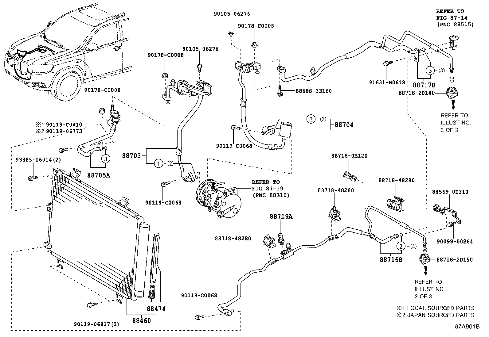 87114-0E010 COVER, HEATER product image