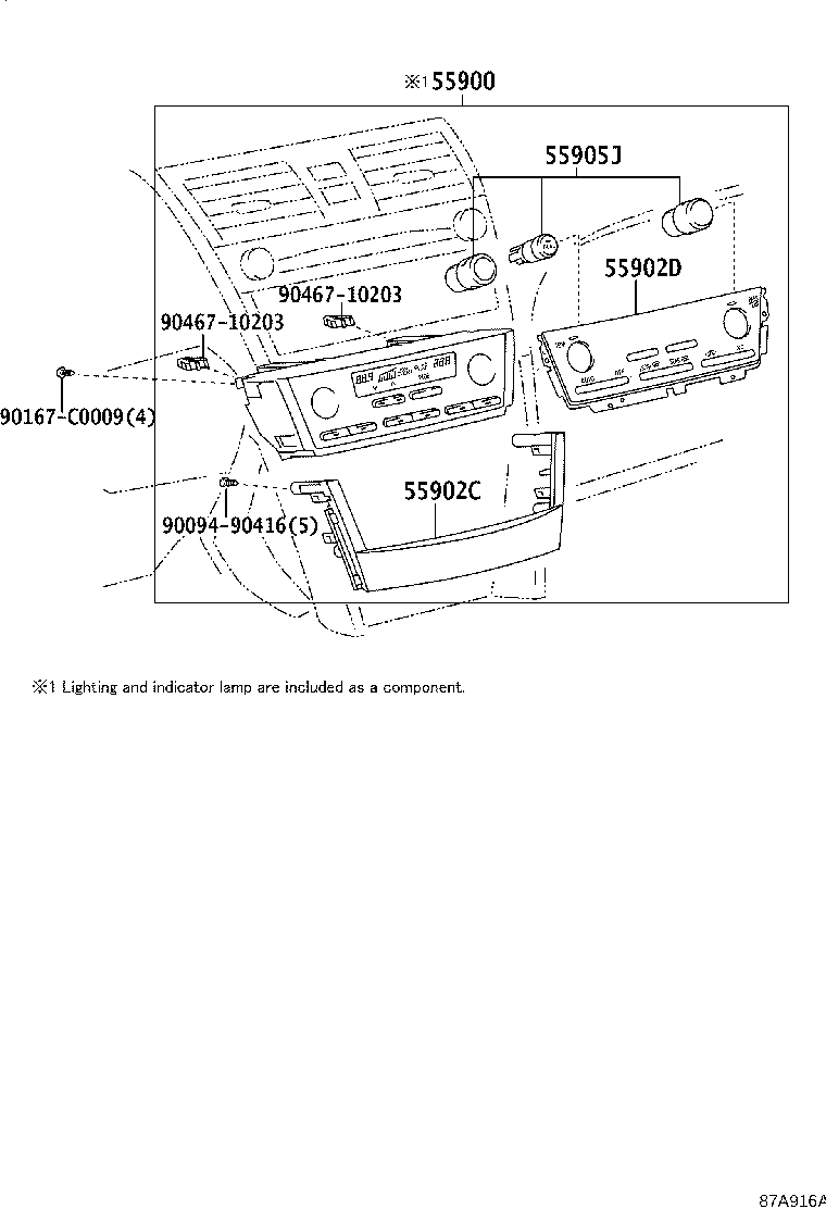 55844-06100 DUCT, HEATER TO REGISTER, NO.2 product image