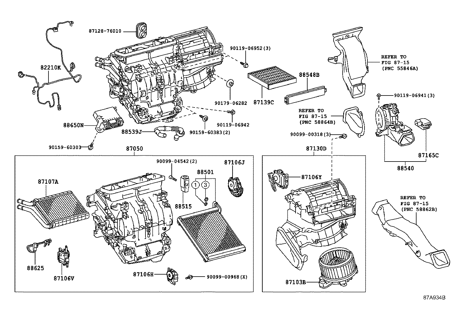 Toyota 87103-75020 MOTOR SUB-ASSY, BLOWER W/FAN