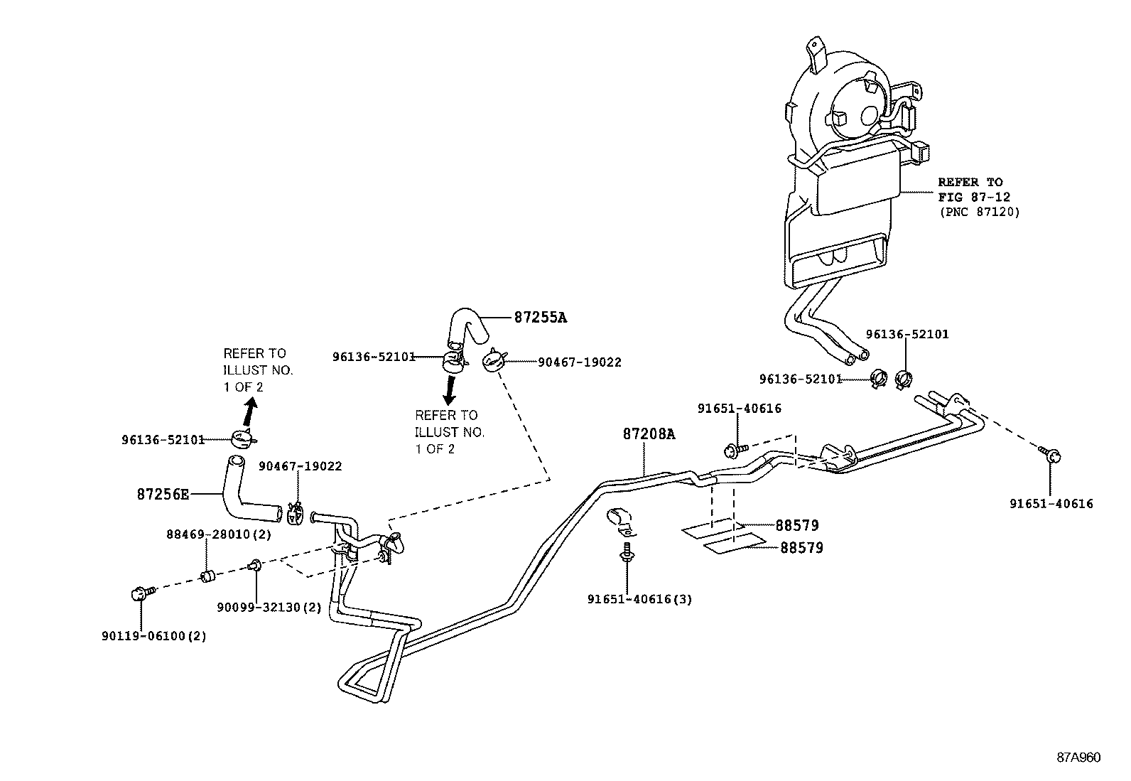 87240-60210 VALVE ASSY, HEATER WATER product image