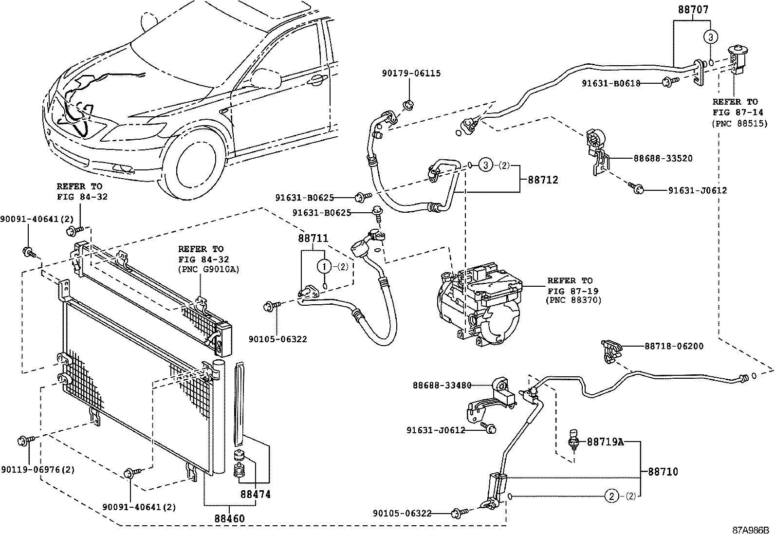 88460-06170 CONDENSER ASSY, COOLER product image