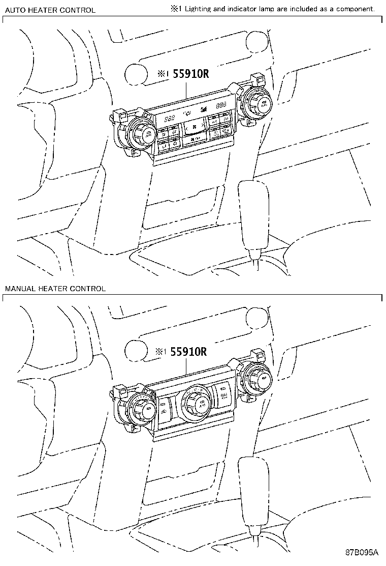55910-35280 CONTROL ASSY, HEATER product image