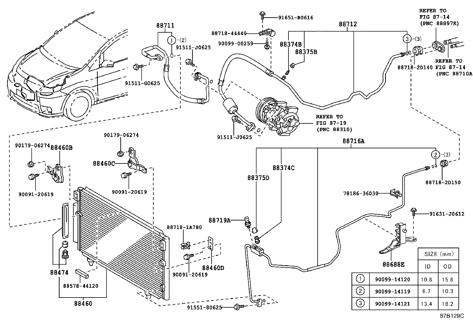88409-44010 BRACKET, COOLER CONDENSER, NO.1 product image