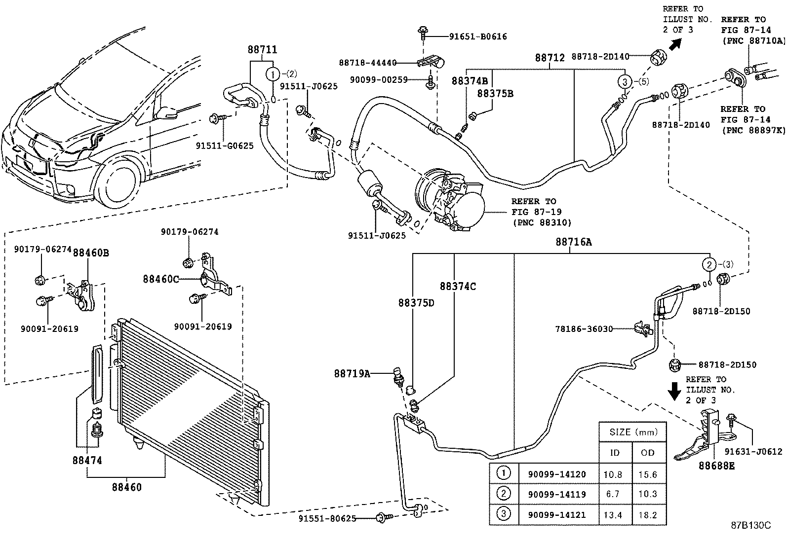 88409-44010 BRACKET, COOLER CONDENSER, NO.1 product image