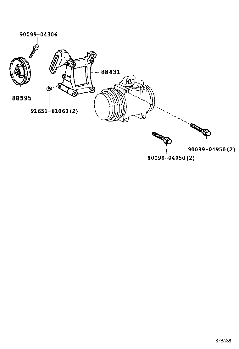 88320-22650 COMPRESSOR ASSY, COOLER product image