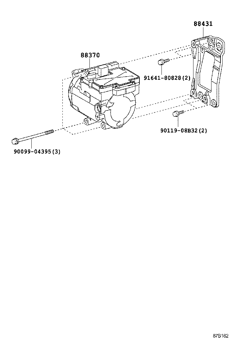 88431-48040 BRACKET, COMPRESSOR MOUNTING, NO.1 product image