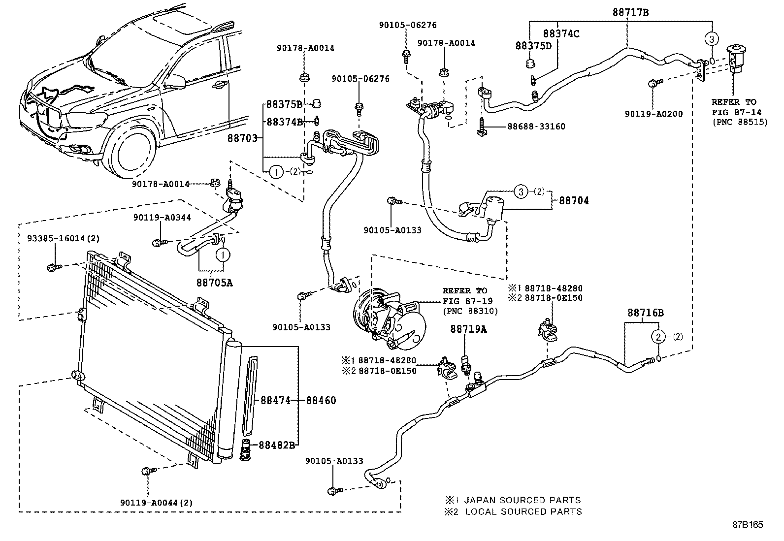 87114-0E020 COVER, HEATER product image