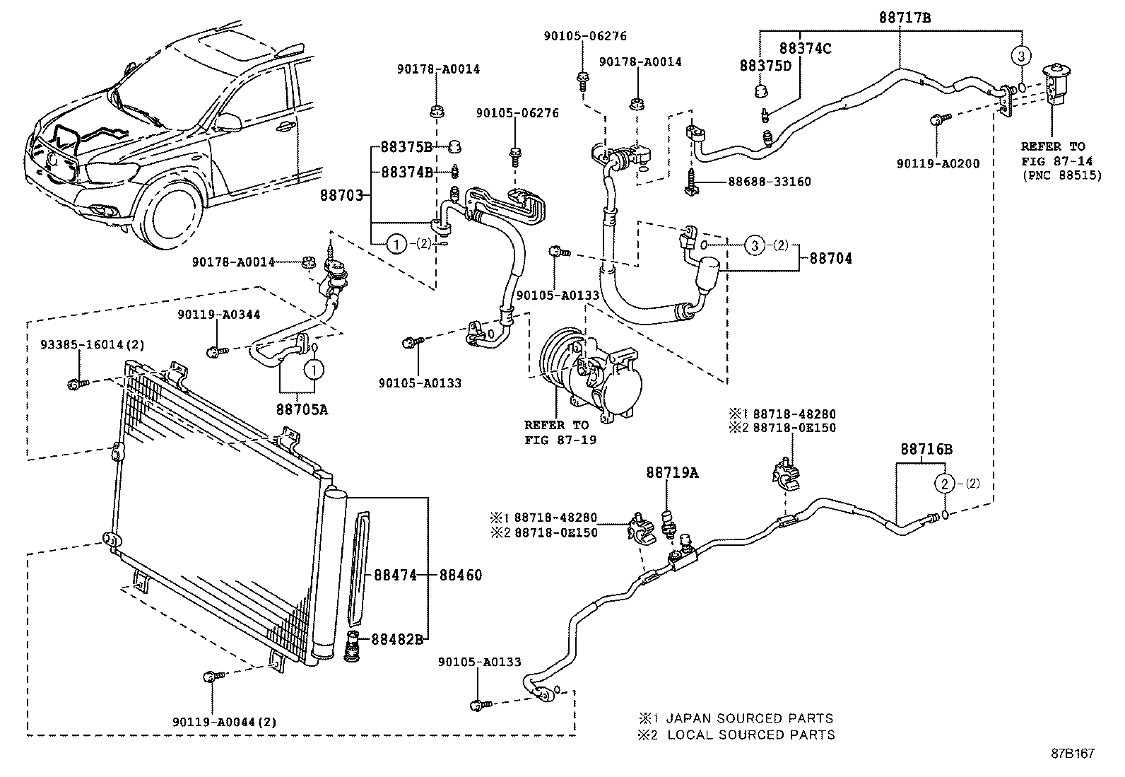 87114-0E020 COVER, HEATER product image