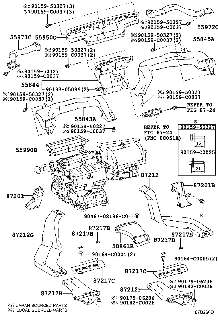 55844-0N030 DUCT, HEATER TO REGISTER, NO.2 product image