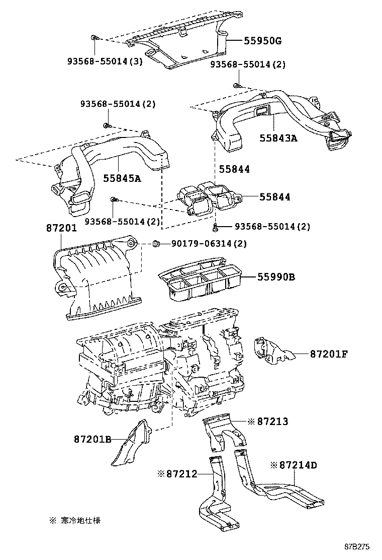 55900-12C80 CONTROL ASSY, AIR CONDITIONER product image
