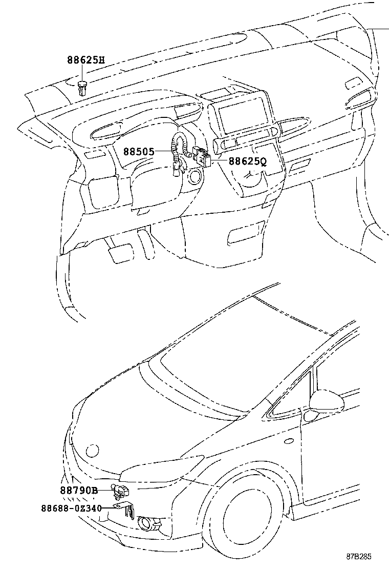 55086-0M010 DUCT SUB-ASSY, HEATER TO REGISTER, NO.3 product image