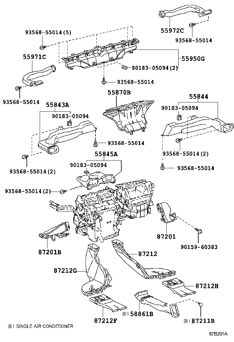 55902-60281 PANEL SUB-ASSY, AIR CONDITIONER product image