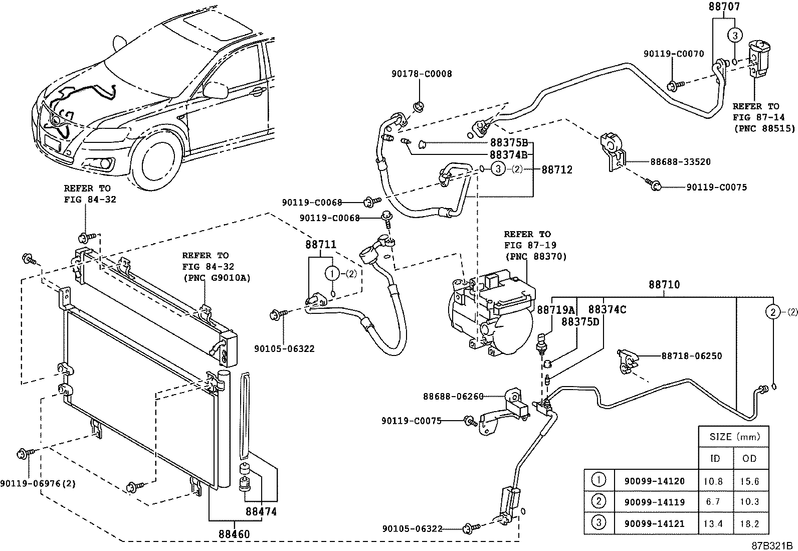 88707-06110 PIPE SUB-ASSY, SUCTION product image