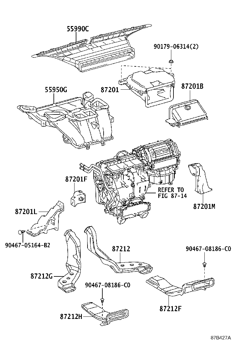 55902-58140 PANEL SUB-ASSY, AIR CONDITIONER product image