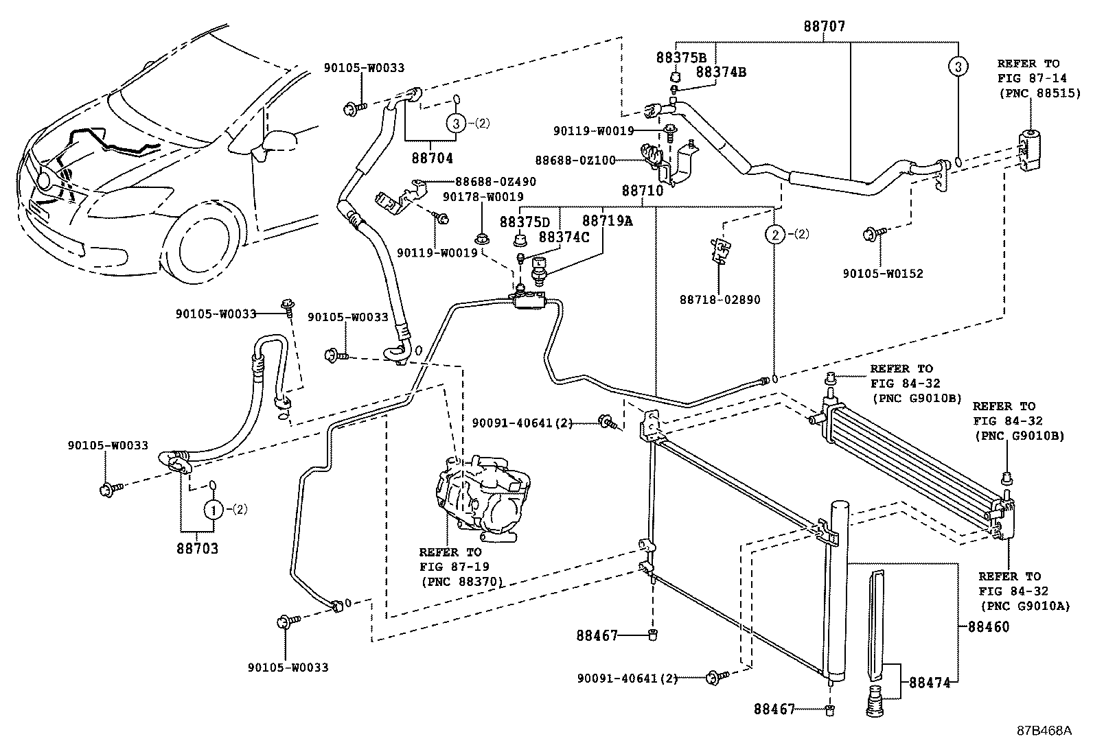 88703-02380 HOSE SUB-ASSY, DISCHARGE product image