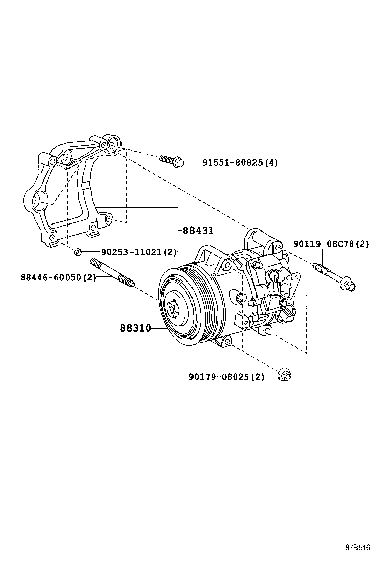 88320-48270 COMPRESSOR ASSY, COOLER product image