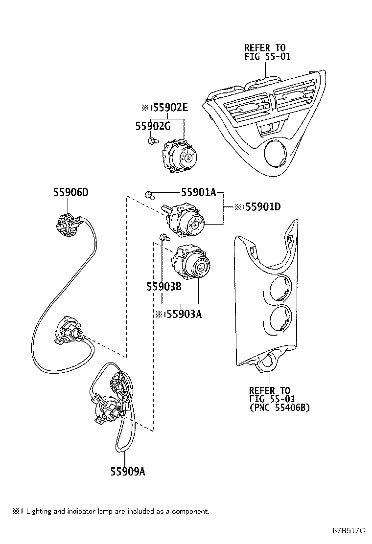 Toyota 55084-74010 DUCT SUB-ASSY, HEATER TO REGISTER, NO.1