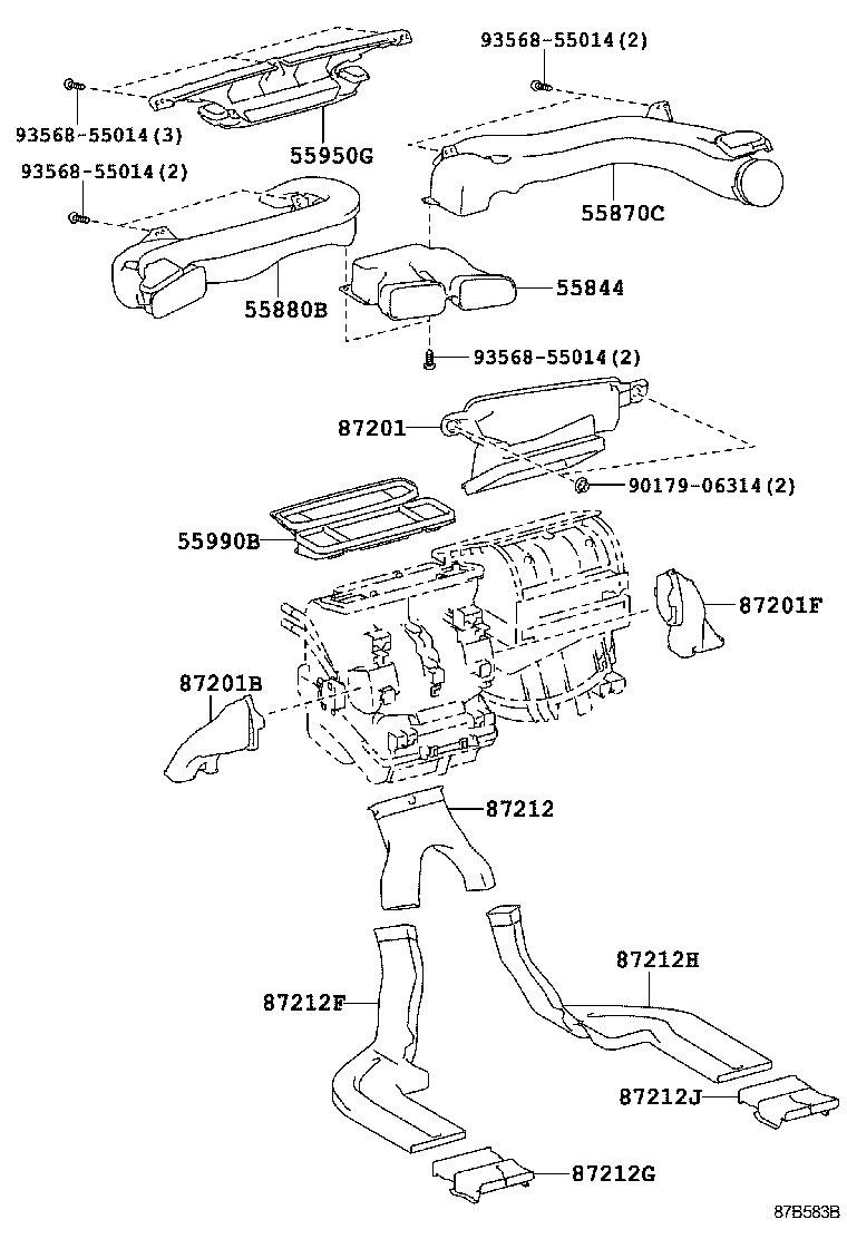 55901-21050 CONTROL SUB-ASSY, HEATER, NO.1 product image