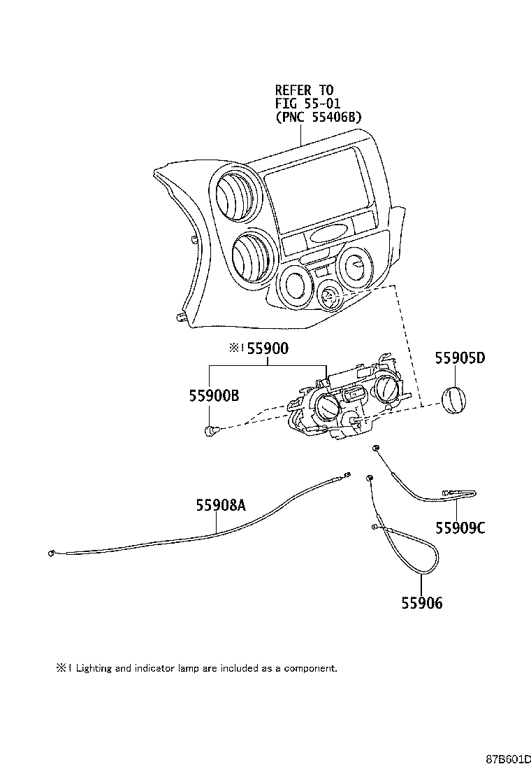 55844-0D210 DUCT, HEATER TO REGISTER, NO.2 product image