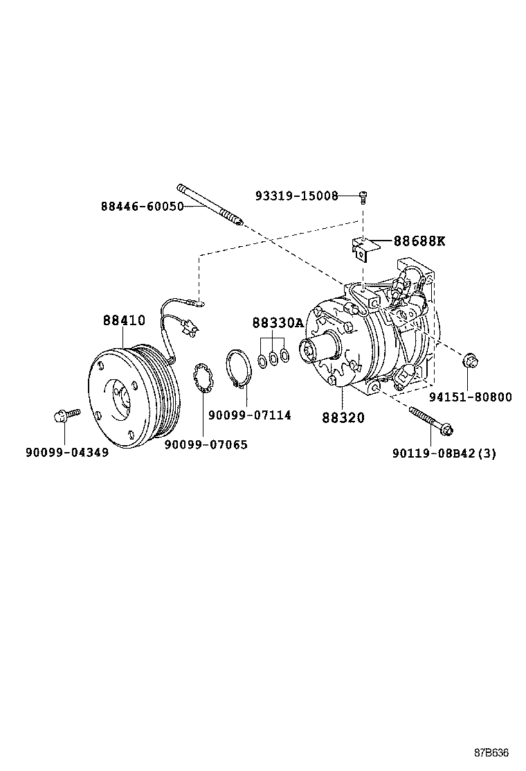 88320-6A130 COMPRESSOR ASSY, COOLER product image