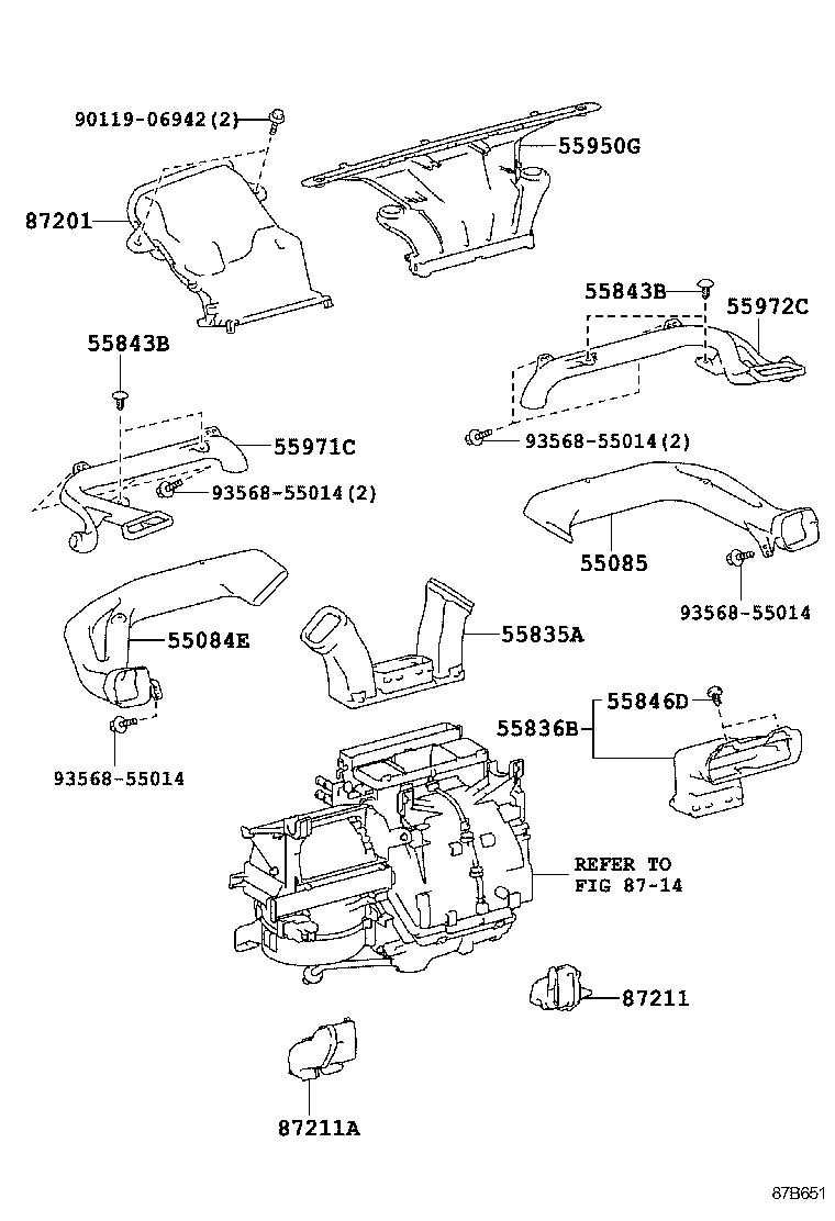 55900-52830 CONTROL ASSY, AIR CONDITIONER product image