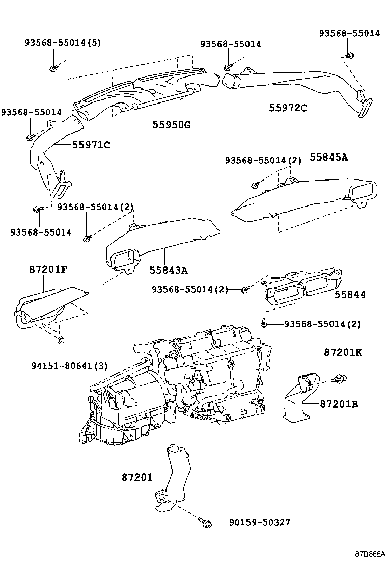 55900-77020 CONTROL & ACCESSORY ASSY, HEATER product image