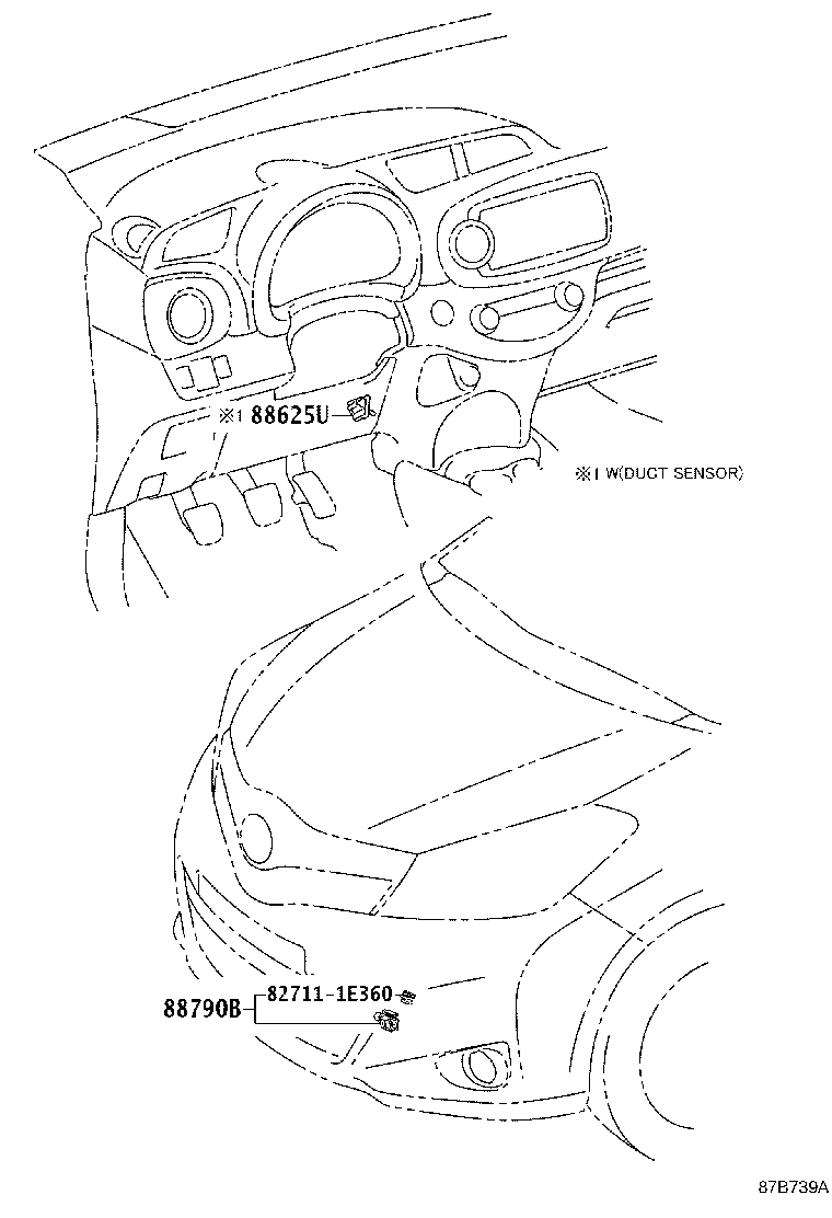 55870-52040 DUCT ASSY, HEATER TO REGISTER product image