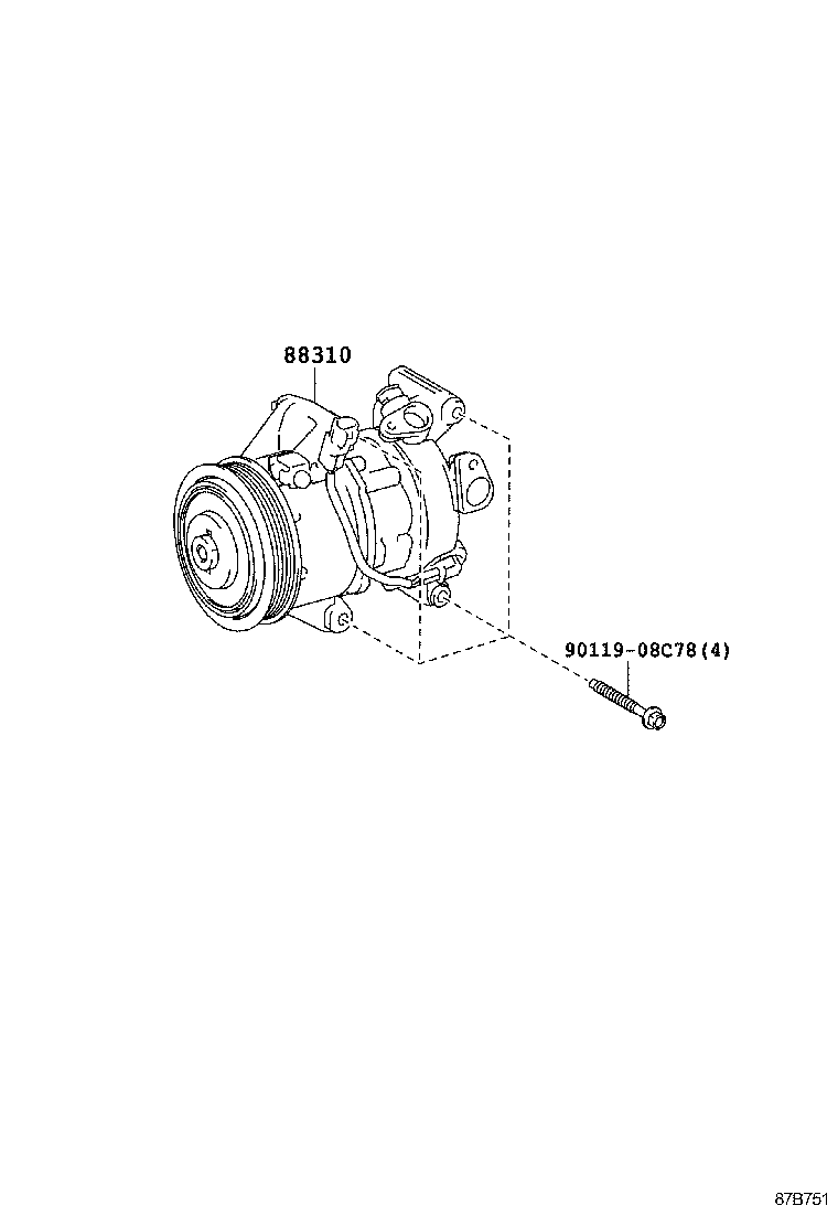 88320-52450 COMPRESSOR ASSY, COOLER product image