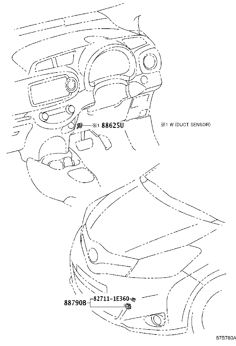 55870-52040 DUCT ASSY, HEATER TO REGISTER product image