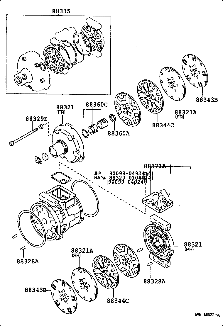 88328-01010 PIN, COMPRESSOR product image