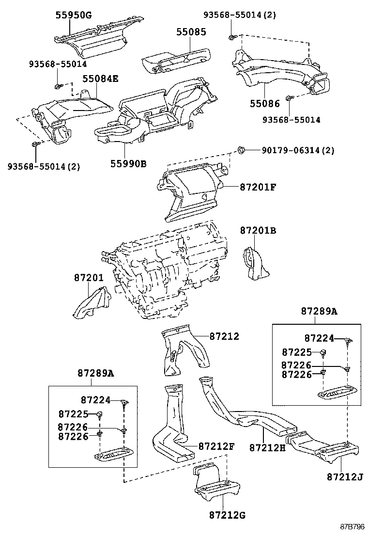 55900-47151 CONTROL ASSY, AIR CONDITIONER product image